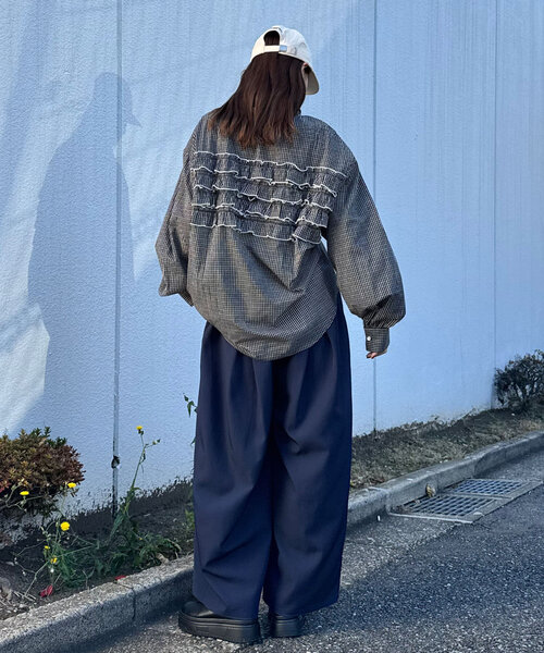 「CIAOPANIC」 長袖シャツ ONE SIZE グリーン レディース_画像8