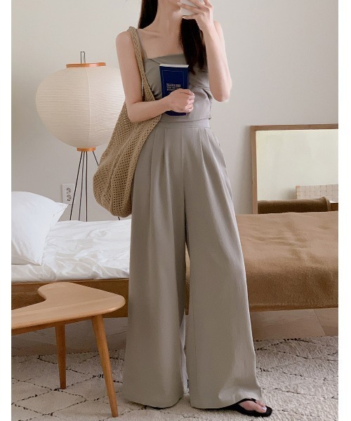 FAVORITO セットアップ キャミ＋ワイドパンツセットアップ レディース