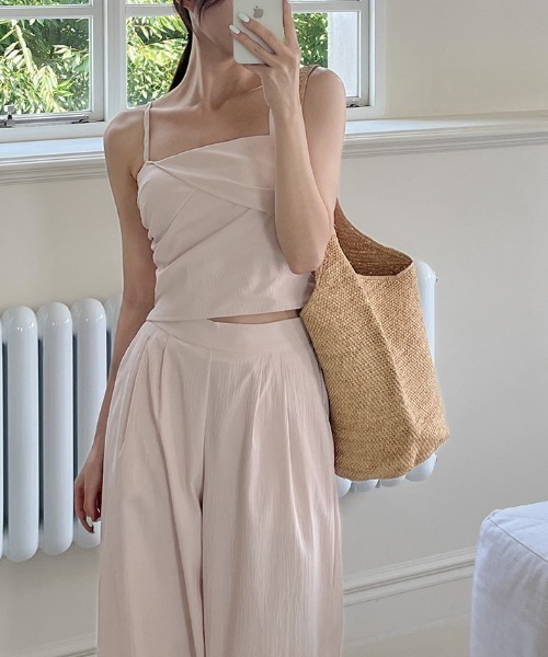 FAVORITO セットアップ キャミ＋ワイドパンツセットアップ レディース