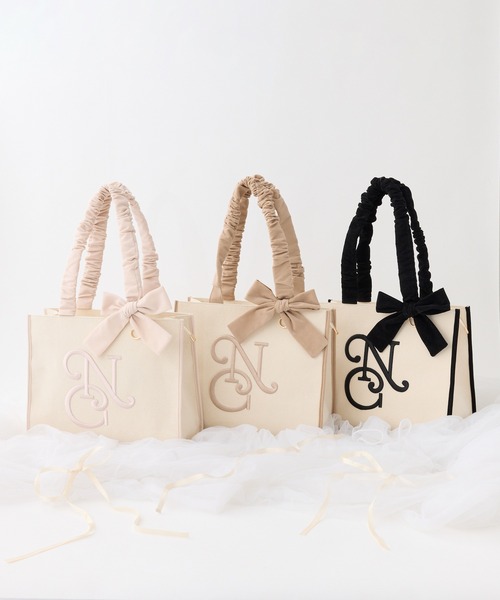 one after another NICE CLAUP トートバッグ 「WEB限定」ロゴ刺しゅう one after another NICE CLAUP トートバッグ 「WEB限定」ロゴ刺しゅう