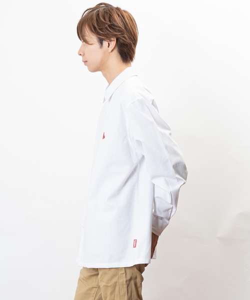 「Healthknit Product」 長袖シャツ M ネイビー メンズ_画像7