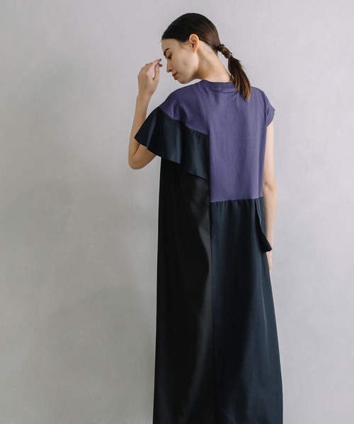 「MARECHAL TERRE」 ノースリーブワンピース MEDIUM ブラウン レディース_画像3