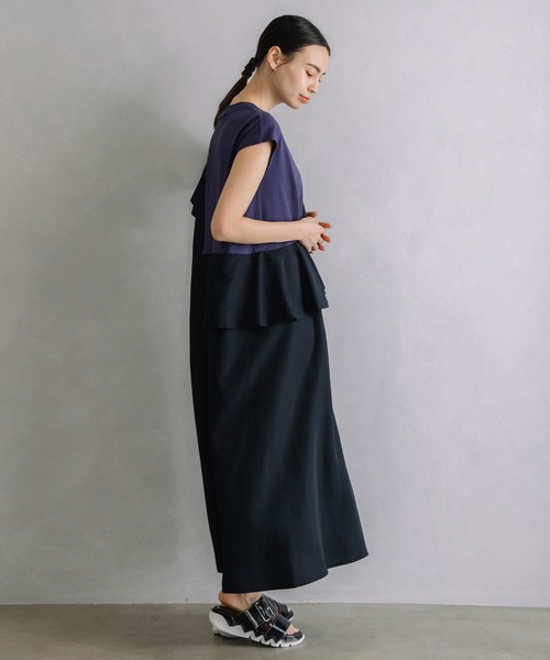 「MARECHAL TERRE」 ノースリーブワンピース MEDIUM ブラウン レディース_画像4