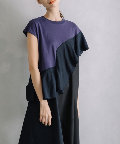 「MARECHAL TERRE」 ノースリーブワンピース MEDIUM ブラウン レディース_画像5
