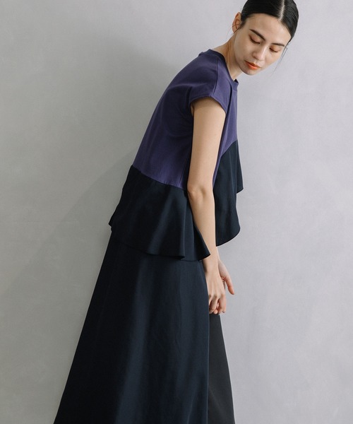 「MARECHAL TERRE」 ノースリーブワンピース MEDIUM ブラウン レディース_画像6