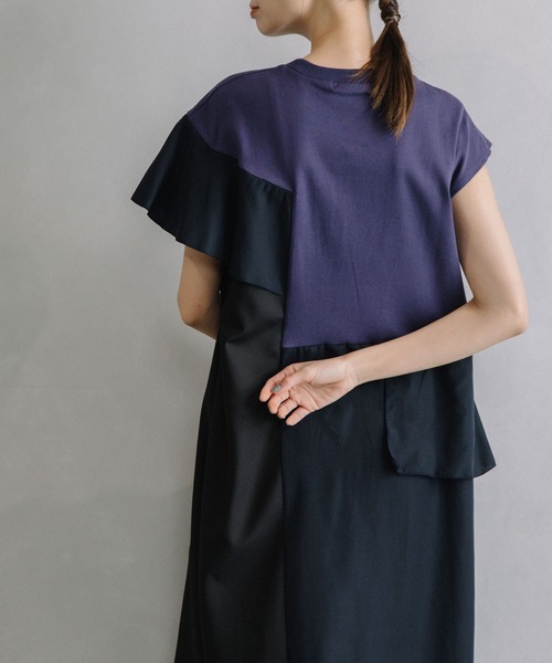 「MARECHAL TERRE」 ノースリーブワンピース MEDIUM ブラウン レディース_画像7