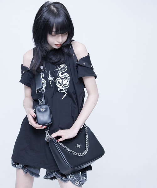 「REFLEM」 2WAYバッグ FREE シルバー レディース_画像7