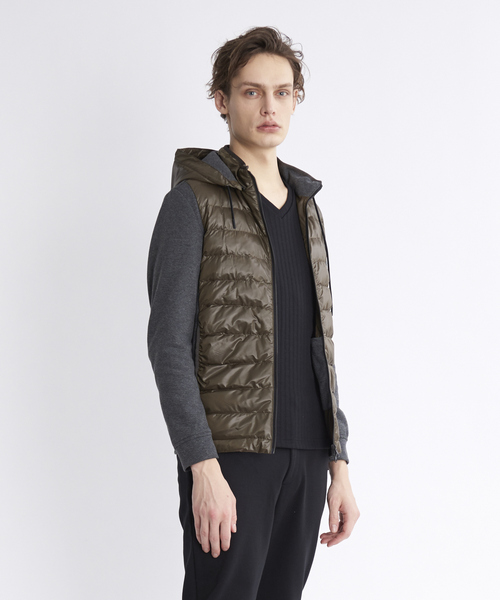 5351 POUR LES HOMMES パーカー 2WAYコンビネーションパーカー メンズ 