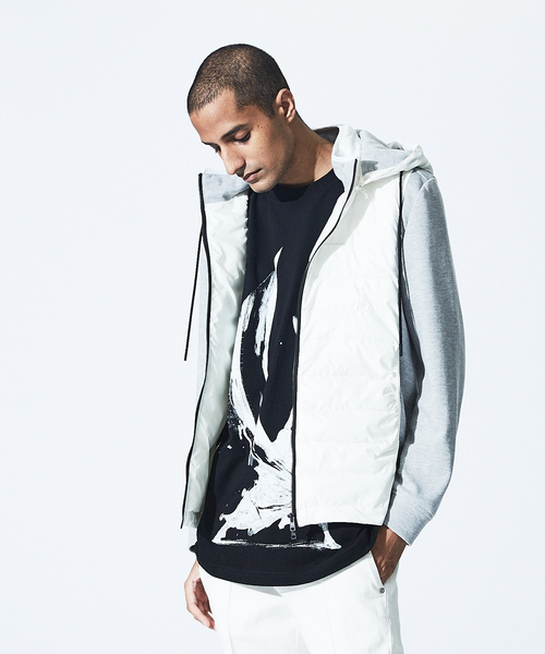 5351 POUR LES HOMMES パーカー 2WAYコンビネーションパーカー メンズ
