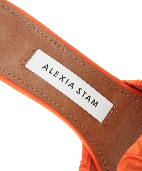 alexia stam サンダルオレンジクリアヒール