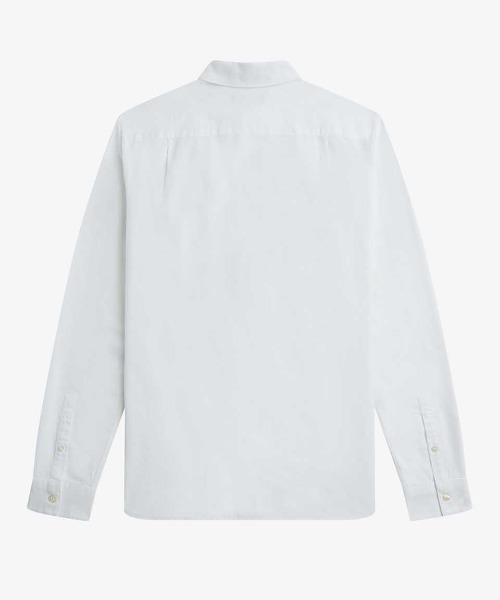 FRED PERRY 白　長袖　シャツ　Mサイズ FRED PERRY シャツ Oxford Shirt／オックスフォード長袖シャツ