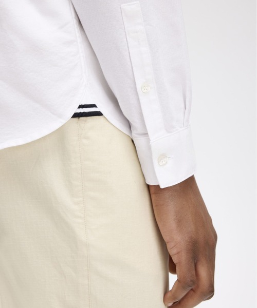 FRED PERRY 白　長袖　シャツ　Mサイズ Oxford Shirt(S 100：WHITE): | FRED PERRY JAPAN | フレッド