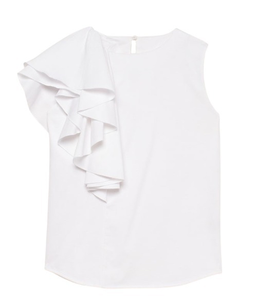 anuans（アニュアンス） tシャツ アシメフリルカットトップス 