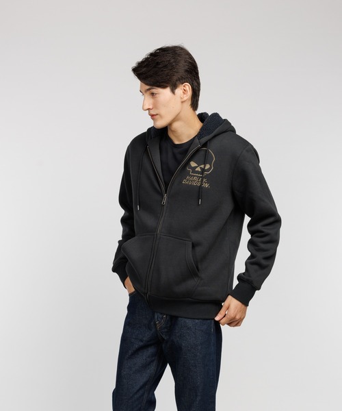 【入手困難】 HARLEY DAVIDSON 即完売モデル　ジップパーカー Harley Davidson（ハーレー・ダビッドソン） パーカー 120周年記念