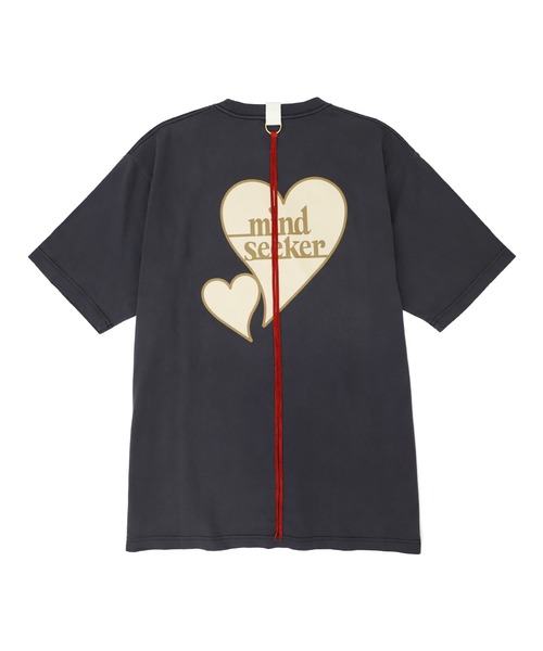 mindseeker（マインドシーカー） tシャツ WHITE HEART LOGO PIGMENT