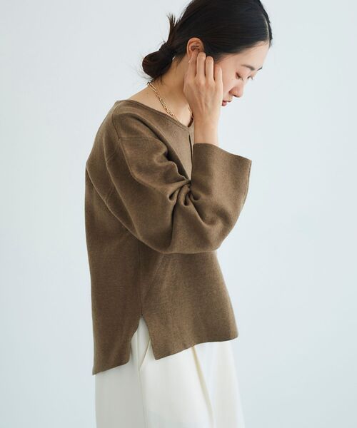 le.coeur blanc ニット セーター ミラノリブVネックニット