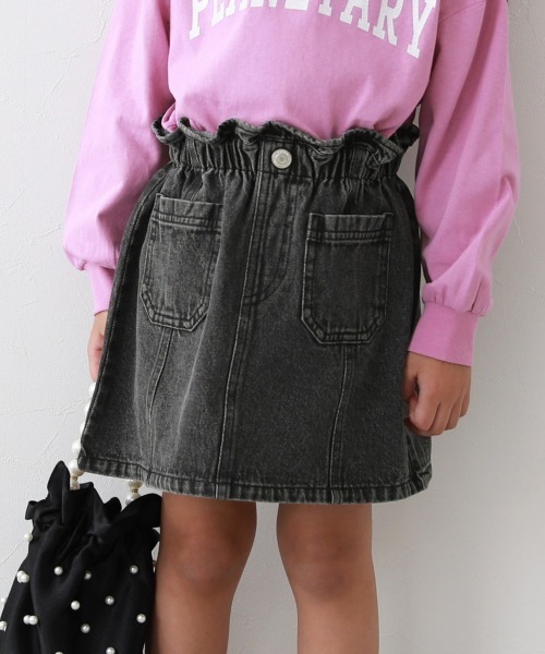 devirock（デビロック） スカート ウエストフリル デニムスカート