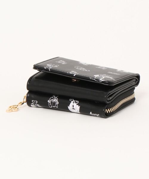 TOM and JERRY　Piano Concertミニウォレット　白　黒 財布 「公式」TOM and JERRY Piano Concertミニウォレット