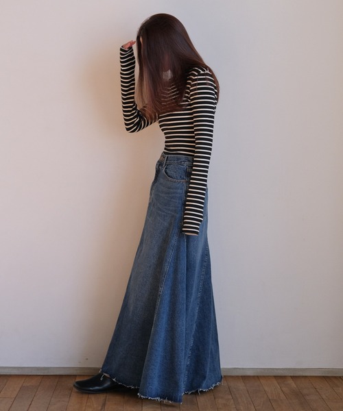 AKTE デニムマキシスカート 極美品 AKTE（アクテ） デニムスカート デニムマキシスカート : ZOZOTOWN