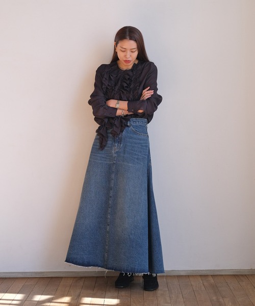 AKTE デニムマキシスカート 極美品 AKTE（アクテ） デニムスカート デニムマキシスカート : ZOZOTOWN
