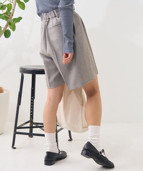 986y*新品 グレースクラス リネンタッチショート パンツ FREAK'S STORE パンツ リネンタッチ ショートパンツ レディース