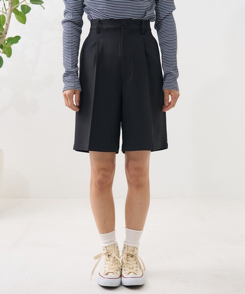 986y*新品 グレースクラス リネンタッチショート パンツ FREAK'S STORE パンツ リネンタッチ ショートパンツ レディース