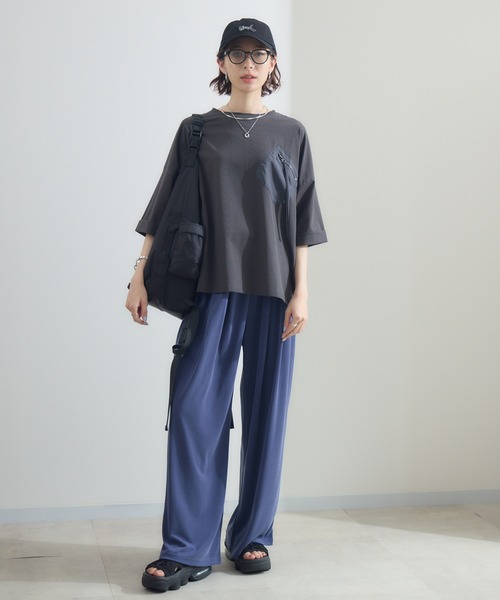 未使用品　Paradise Picnic 33℃ ボリュームスリーブTee green label relaxing ブラウス シャツ 「size SHORTあり