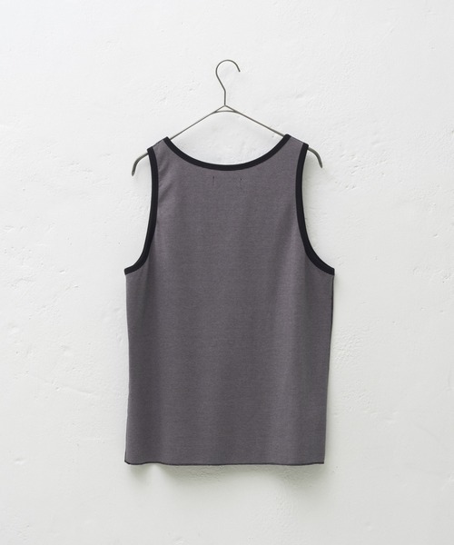 3色 ノースリーブ タンクトップ 無地 シンプル クール 大人 WHIMSIC タンクトップ 「UNISEX/2WAY」ダブルフェイスタンク