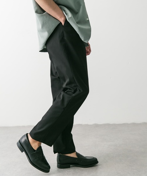 【美品✨／22AW】ENFOLD パンツ プリーツテーパードトラウザー ENFOLD(エンフォルド) DRAPE TAPERED-TROUSERSテーパードパンツ