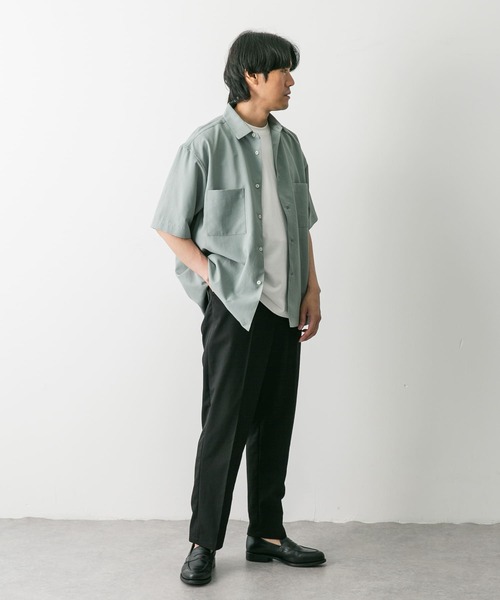 URBAN RESEARCH DOORS パンツ TRツイルテーパードトラウザー