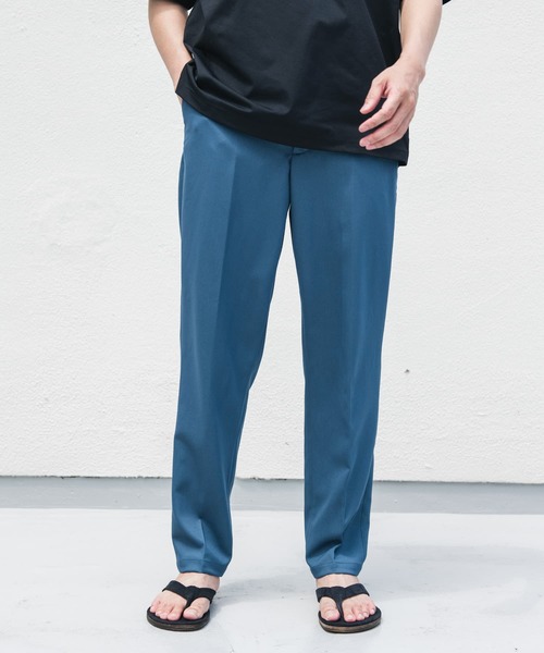 URBAN RESEARCH DOORS パンツ TRツイルテーパードトラウザー