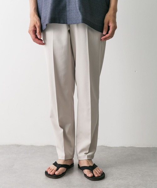 URBAN RESEARCH DOORS パンツ TRツイルテーパードトラウザー