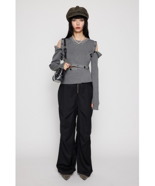 laguagem TUCK LOOSEY BELT パンツ 新品 LAGUA GEM | TUCK LOOSEY BELT パンツ (パンツ ) |SHEL'TTER