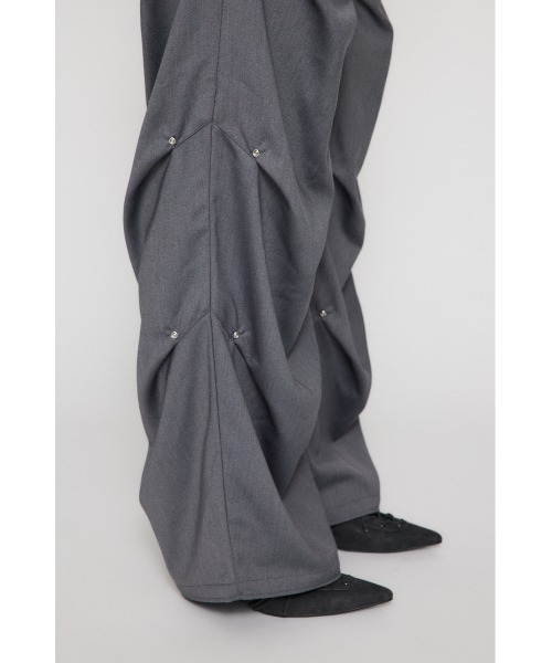 laguagem TUCK LOOSEY BELT パンツ 新品 LAGUA GEM スラックス パンツ TUCK LOOSEY BELT レディース