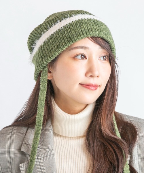 14+（イチヨンプラス） ニット帽 ニットキャップ レディース シャギー