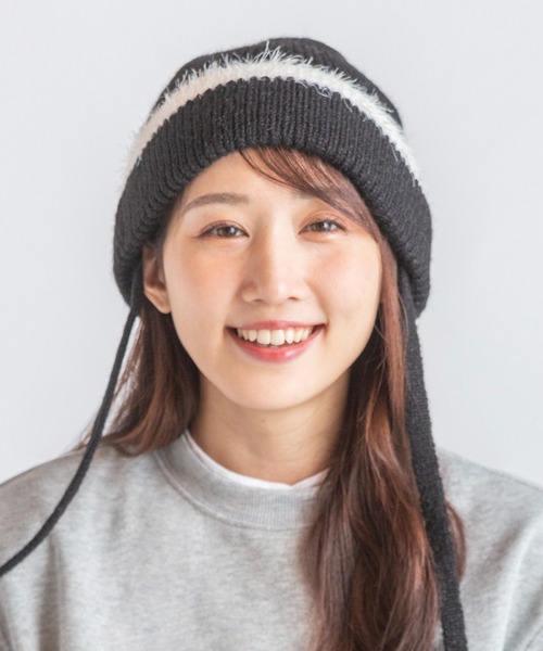 14+（イチヨンプラス） ニット帽 ニットキャップ レディース シャギー