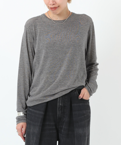 AP STUDIO tシャツ Tシャツ 追加ナッピングロングスリーブT