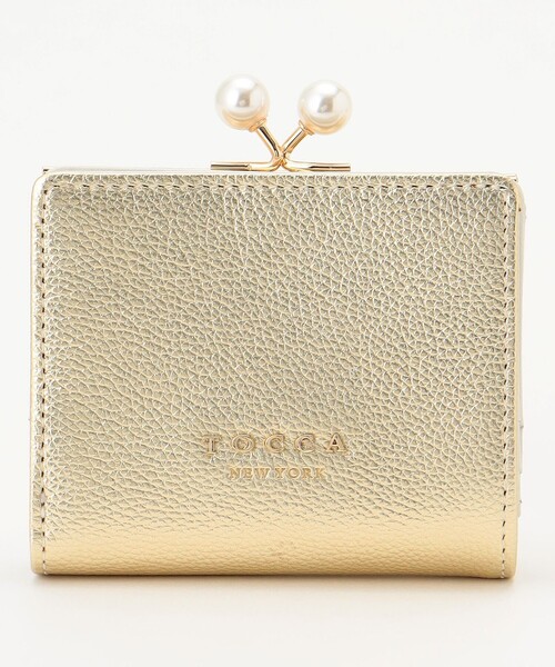 ♦TOCCAトッカ♦二つ折り財布 美品 TOCCA - TOCCA(トッカ) 花 牛革二つ折り財布 レディース 財布