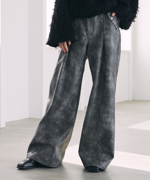 Spielio パンツ 「Spielio」vintage like wide flare pants