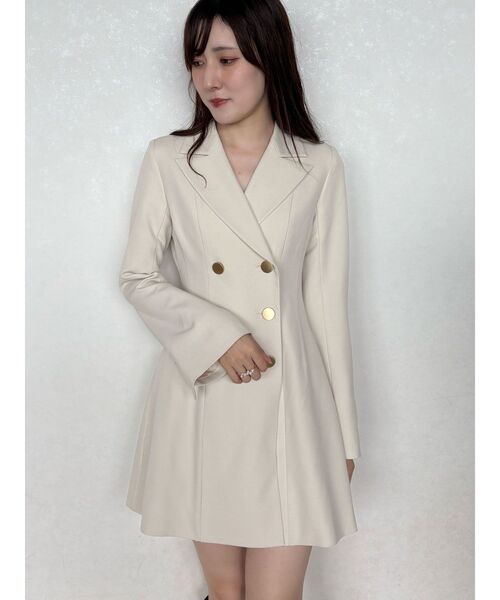 MERCURYDUO フィットアンドフレアジャケット MERCURYDUO ワンピース 2WAYフィットアンドフレアジャケット