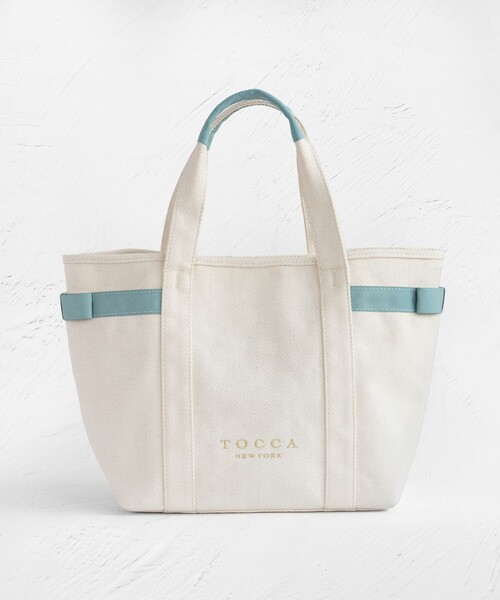 トッカ 新品スカイブルー RIBBON TOTE S トートバッグ S トッカ 新品スカイブルー RIBBON TOTE S トートバッグ S