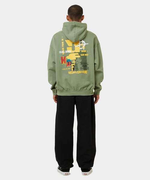 HUF パーカー CUT AND PASTE FLEECE HOODIE / ハフ