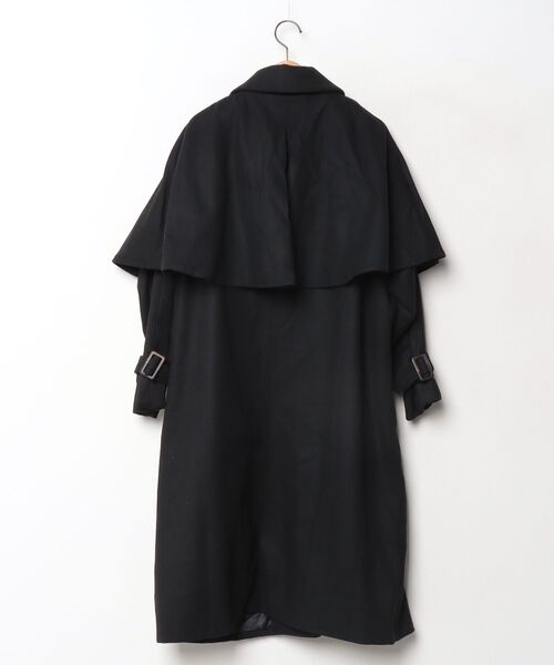 [JUNOAH] пальто с отложным воротником MEDIUM черный женский 