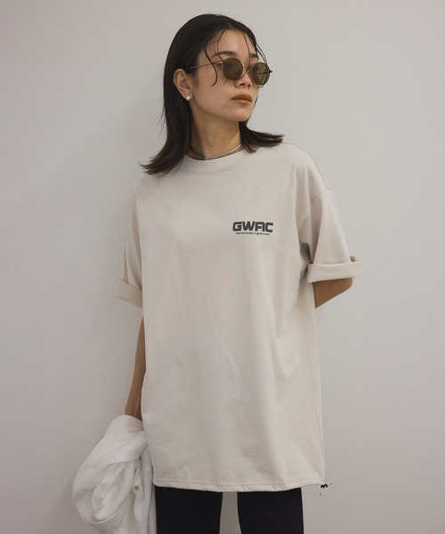 新品タグ付き【AMERICANA/アメリカーナ】 CANNA Tシャツ☆ホワイト AMERICANA tシャツ 「Americana(アメリカーナ) for SALON