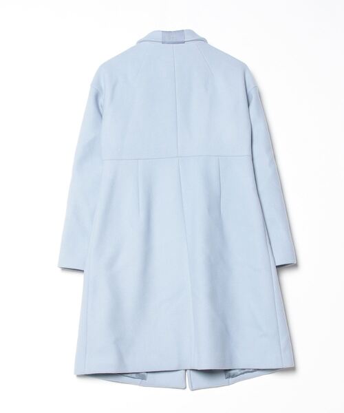 「LANVIN en Bleu」 ステンカラーコート 38 ブルー レディース_画像2