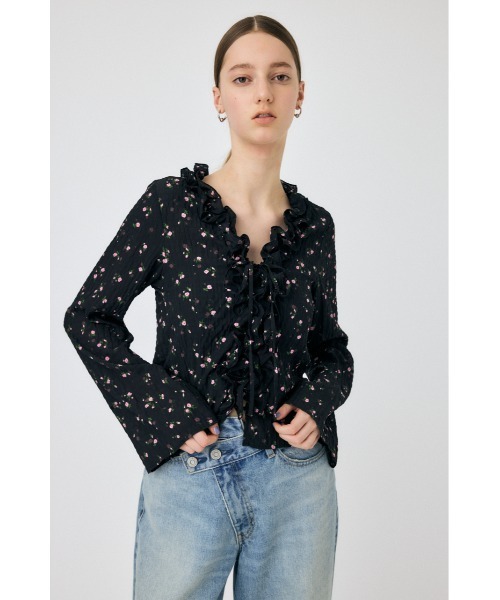 MOUSSY（マウジー） ブラウス シャツ LACE UP RUFFLE ブラウス