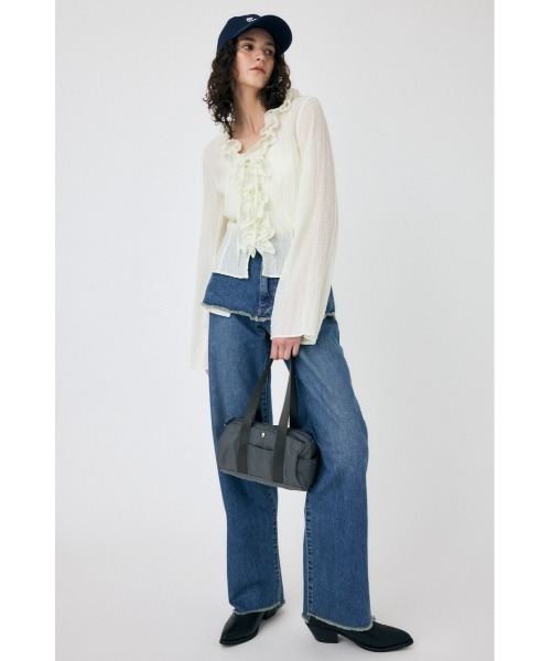 MOUSSY（マウジー） ブラウス シャツ LACE UP RUFFLE ブラウス 