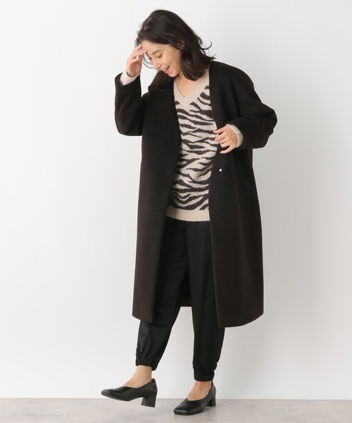 LEPSIM（レプシィム） チェスターコート FREE ブルー レディース