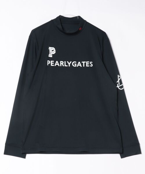 Pearly gates パーリーゲイツ　千鳥　モックネック　長袖シャツ　L 2 PEARLY GATES（パーリーゲイツ） tシャツ 「PEARLY GATES」「PG BODY