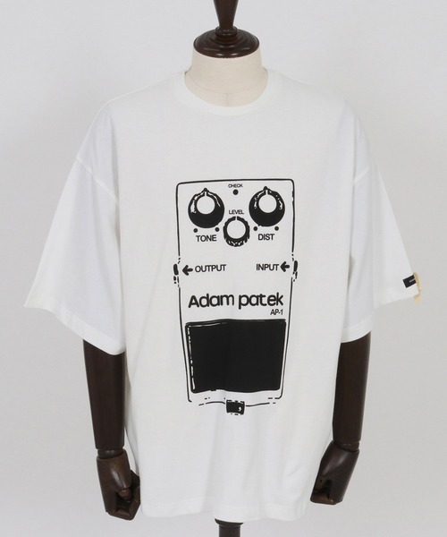 tシャツ 「ADAMPATEK/アダムパテック」distortion short sleeve T/エフェクタープリント半袖T レディース ADAM PATEK tシャツ ADAMPATEK/distortion short sleeve T